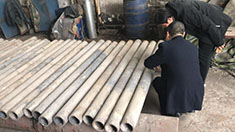 河北盐山的客户前来验收产品 河北盐山的客户前来验收产品