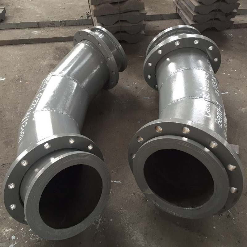 耐磨陶瓷弯头管道 耐磨陶瓷弯头管道