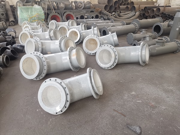 碳钢内衬陶瓷背管式耐磨弯头 碳钢内衬陶瓷背管式耐磨弯头