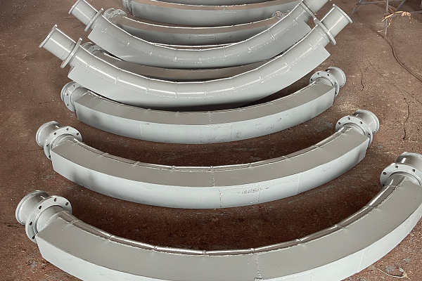 背覆式90°内衬耐磨陶瓷弯头 背覆式90°内衬耐磨陶瓷弯头