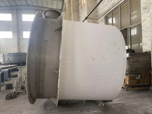 电厂磨煤机内部粘贴陶瓷片